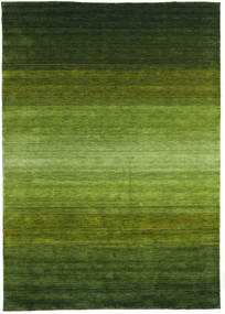  Gabbeh Rainbow - Zelená Koberec 300X400 Moderní Tmavě Zelený/Olivově Zelený Velký (Vlna, Indie)