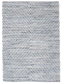 Hilda 170X240 Modrá/Bílá Geometrický Bavlněný Koberec 