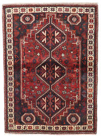  Shiraz Koberec 113X154 Orientální Ručně Tkaný Tmavě Červená/Tmavě Modrý (Vlna, Persie/Írán)