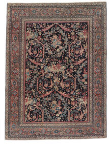 139X186 Koberec Antický Sarough Ca. 1900 Orientální Černá/Hnědá (Vlna, Persie/Írán)