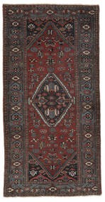 Koberec Antický Malayer Ca. 1920 108X210 Černá/Tmavě Červená (Vlna, Persie/Írán)