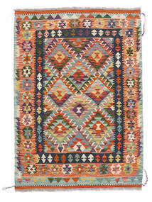  Kelim Afghán Old Style Koberec 103X145 Orientální Ruční Tkaní Bílý/Krém/Červená (Vlna, Afghánistán)