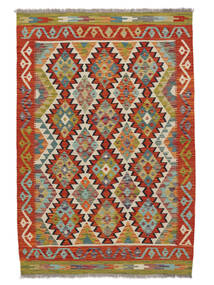  Kelim Afghán Old Style Koberec 106X155 Orientální Ruční Tkaní Hnědá/Tmavě Červená (Vlna, )